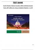 Test Bank For South-Western Federal Taxation 2025: Individual Income Taxes 48th edition by Young, Consists of 20 Complete Chapters, ISBN: 978-0357988954