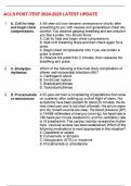 ACLS POST-TEST 2024-2025 LATEST UPDATE