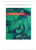 TEST BANK For Zumdahl, Chemistry 10th Edition, Verified Chapters 1 - 22, Complete Newest Version 2024|2025