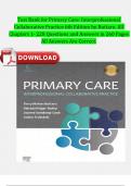 Test Bank for Buttaro: Primary Care: A Collaborative Practice Interprofessional Collaborative Practice 6TH EDITION (All Chapters 1- 228) Questions And Answers in 260 Pages Fully Covered A+ Solutions Guide ISBN:9780323570152 Newest 2025 Version