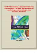 TEST BANK For Pharmacology A Patient-Centered Nursing Process Approach, 11th Edition by McCuistion ISBN: 9780323793155, All 55 Chapters Covered, Verified Latest Edition