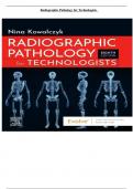 Test Bank For Radiographic Pathology for Technologists, 8th Edition by Nina Kowalczyk All Chapters 1-12 UPDATED