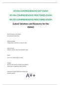 ATI RN COMPREHENSIVE EXIT EXAM ATI RN COMPREHENSIVE PROCTORED EXAM RN ATI COMPREHENSIVE PROCTORED EXAM (Latest Solutions and Resource for the EXAM)