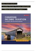 Solutions Manual for Canadian Income Taxation 2023/2024, 26th Edition by William Buckwold, ISBN: 9781264909551, All 23 Chapters Covered, Verified Latest Edition!!!!