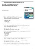 Medical-Surgical Nursing, 8th Edition Test Bank by Mary Ann Linton, Adrianne Dill; Matteson