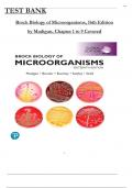 Test Bank For Brock Biology of Microorganisms, 16th Global Edition  by Madigan, ISBN: 9781292404790, All 34 Chapters Covered, Verified Latest Edition 2024/2025 Update 