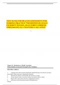 Test Bank for Health Assessment for Nursing Practice 7th Edition by Susan Fickertt Wilson, Jean Foret Giddens| 9780323661195| All Chapters 1-24| LATEST