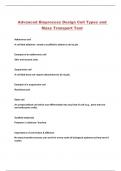 Advanced Bioprocess Design Cell Types and Mass Transport Test