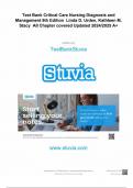 Test Bank for Critical Care Nursing Diagnosis and Management 9th Edition by Linda D. Urden, Kathleen M. Stacy Included All Chapters 1-41