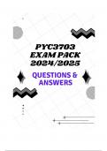 PYC3703 TEST BANK 2024/2025 (QUESTIONS & ANSWERS)