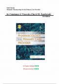 Test Bank for Edmunds' Pharmacology for the Primary Care Provider 5th Edition (Visovsky, 2022), Chapter 1-73 | Complete Guide A+