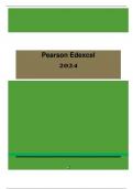 2024 Pearson Edexcel Level 3 GCE 8EN0/02 English Language Advanced Subsidiary PAPER 2: Child Language Verified Mark Scheme and Question Paper Merged