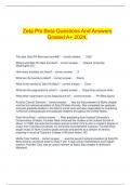  Zeta Phi Beta Questions And Answers Graded A+ 2024.