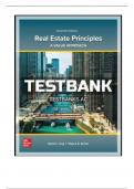 Test Bank for Real Estate Principles: A Value Approach, 7th Edition by David Ling and Wayne Archer|9781264500185|All Chapters 1-23|LATEST