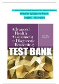 Test Bank For Advanced Health Assessment and Diagnostic Reasoning  4th Edition by Jacqueline Rhoads  Chapter 1 - 18 Complete