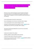  Bank Practice Questions & Answers: Latest Updated A Plus Score Solutions   Results of a serum sample tested against a panel of reagent red cells gives presumptive evidence of an alloantibody directed against a high incidence antigen. Further investigatio