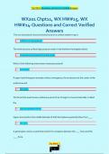 WX201 Chpt11, WX HW#15, WX  HW#14-Questions and Correct Verified  Answers