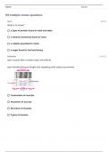 Semmelweis Entrance Exam Medicine Biology (Questions & Answers) Verified 100% Correct!!