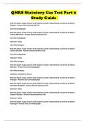 QMRS Statutory Gas Test Part 2 Study Guide 