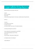 UNIVERSAL R-410A EXAM 2024/2025 WITH 100% ACCURATE SOLUTIONS