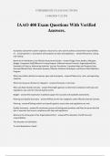 IAAO 400 Exam Questions With Verified Answers.