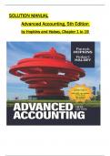 Solution Manual For Advanced Accounting, 5th Edition by Hopkins and Halsey, All 1-19 Chapters Covered ,Latest Edition, ISBN:9781618534323