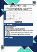   PMNHP Psychiatric-Mental Health Nurse Practitioner 2024-2025 Last Minute Review LMR PMHNP Exam Final Review Part 1 Questions with Correct Answers | 100% Pass Guaranteed | Graded A+ |