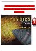 Complete Solution Manual Fundamentals of Physics Extended 10th Edition Halliday Questions & Answers with rationales