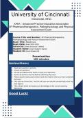 APEA - Advanced Practice Education Associates 2024-2025  Nurse Practitioner NP APEA – 3P Pharma, Patho and Physical Assessment Latest Exam Update Complete Review Questions and Answers | 100% Pass Guaranteed | Graded A+ |