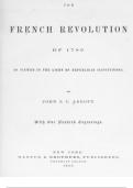 THE FRENCH REVOLUTION OF 1789 HISTORY LATEST GUARANTEED A+