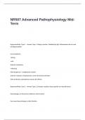 NR507 Advanced Pathophysiology Mid-Term Test Questions and Answers