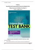 Test Bank - for Evidence-Based Physical Examination: Best Practices for Health and Well-Being Assessment 2nd Edition by Kate Gawlik, All Chapters | Complete Guide A+