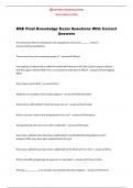 DRE Final Knowledge Exam Questions With Correct Answers