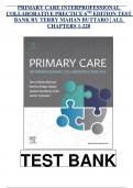 Test Bank For Primary Care: A Collaborative Practice 6th Edition By Buttaro (All Chapters) Latest 2024 A+