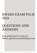 IOP2603 Exam pack 2024(Ergonomics)