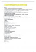 NR 224 FUNDAMENTALS  QUESTIONS AND ANSWERS/ A+ GRADE   SBAR -Situation, Background, Assessment, Recommendation The SBAR technique creates the shared mental communication model that ensures the nurse and physician remain on the same page throughout the con