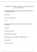 Fire Apparatus Driver/Operator - Pumper End of Course Exam Questions And Correct Answers