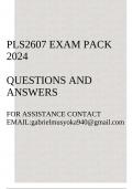 PLS2607 Exam pack 2024(Philosophy of Science)