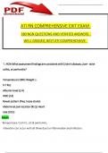 ATI RN COMPREHENSIVE EXIT EXAM 180 NGN QUESTIONS AND VERIFIED ANSWERS WELL GRADED, BEST ATI COMPREHENSIVE