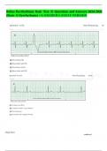 Reliaas Dysrhythmia Basic Test 35 Questions and Answers 2024-2026 (Basic A Dysrhythmia) +A GRADED LATEST VERSION