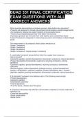 BUAD 331 FINAL CERTIFICATION EXAM QUESTIONS WITH ALL CORRECT ANSWERS 