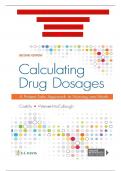 Calculating Drug Dosages: A Patient-Safe Approach to Nursing and Math 2nd Edition TEST BANK by Castillo, Verified Chapters 1 - 22, Complete Newest Version