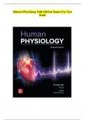 Test Bank For Human Physiology 16th Edition ( Stuart Fox, ) All Chapters Included | Newest Version