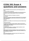 CCOU 201 Exam 4 questions and answers.