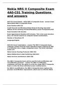 Nokia NRS II Composite Exam 4A0-C01 Training Questions and answers