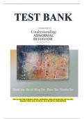 Test bank for Understanding Abnormal Behavior 10th Edition,David Sue, Derald Wing Sue, Stanley Sue, Diane M. Sue // All chapters covered with questions, answers, rationales