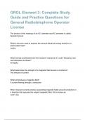 GROL Element 3: Complete Study Guide and Practice Questions for General Radiotelephone Operator License