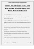 Alabama Post Salesperson Course Exam Prep: Contract to Closing Working With Sellers Study Guide Solutions