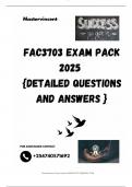 FAC3703 EXAM PACK 2025  {DETAILED QUESTIONS AND ANSWERS }