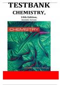 Test Bank - for Chemistry 10th Edition by Steven Zumdahl, Susan Zumdahl, Donald J. DeCoste, All Chapter 1-22 | Complete Guide A+